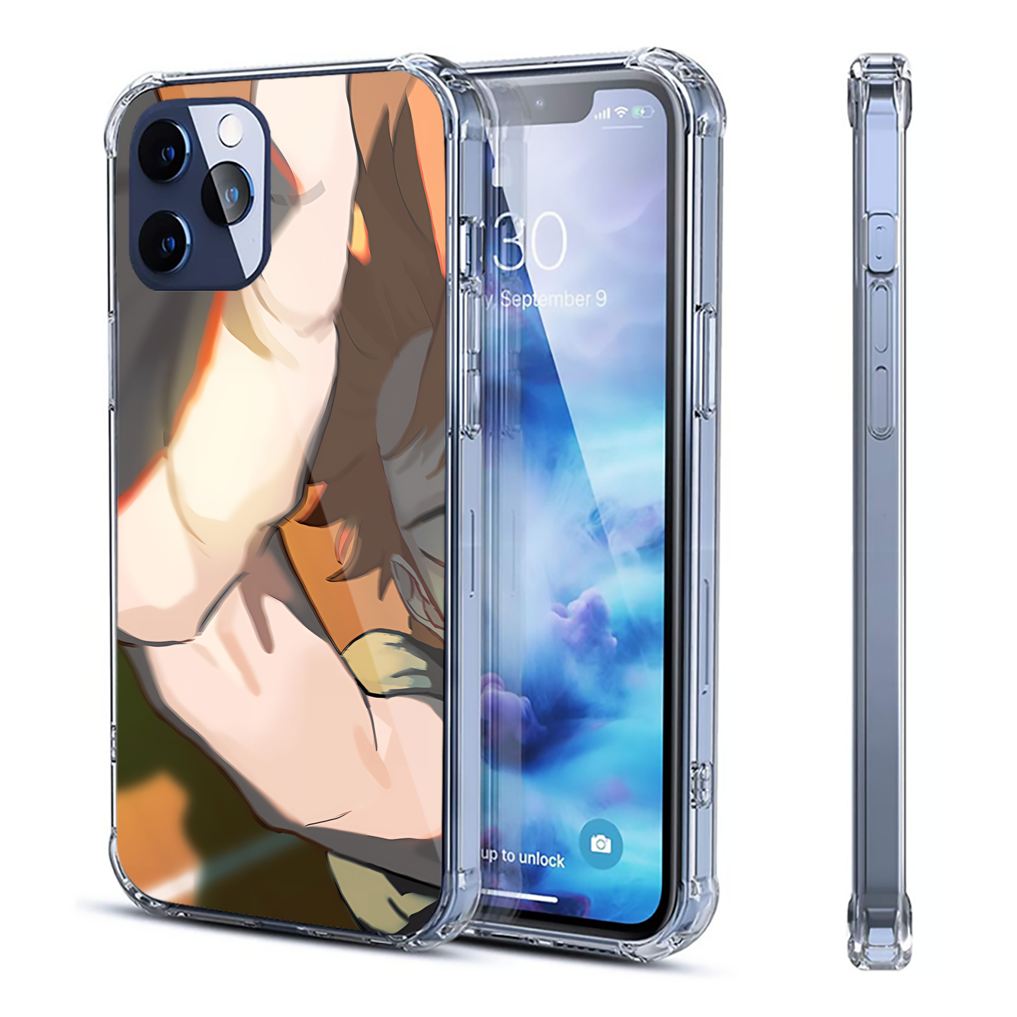 （画像用） ハイキュー!! Haikyu!! 【iPhone 12シリーズ対応】透明スマホケース（クリアソフトケース）